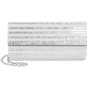 Metallic Lucite Clutch